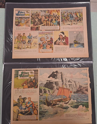 Prinz Eisenherz - Prince Valiant Original Zeitungsseiten - 1973 komplett