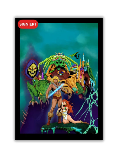 Masters of the Universe Exhibition Print: Good vs Evil von Nino Ade