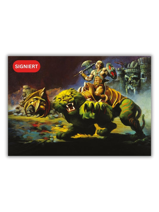 Masters of the Universe Exhibition Print: Battle Cat von Rudy Obrero