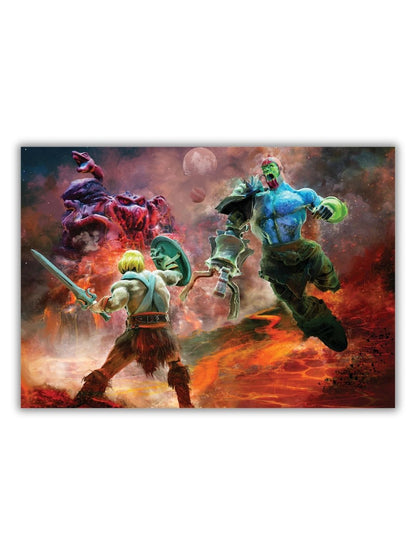 Masters of the Universe Exhibition Print: HE Man vs Trapjaw von Ken Coleman