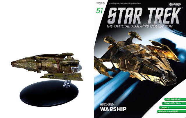 Star Trek Eaglemoss 51: Hirogen Kriegsschiff OVP