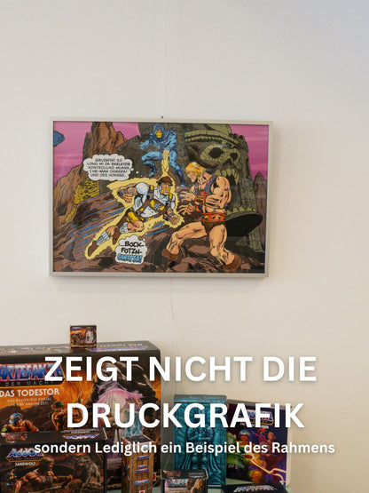 Masters of the Universe Exhibition Print: Tracht Man X MotU von Chris Kloiber