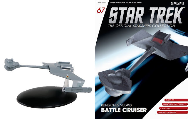 Star Trek Eaglemoss 67: Klingonischer D7-Kreuzer OVP