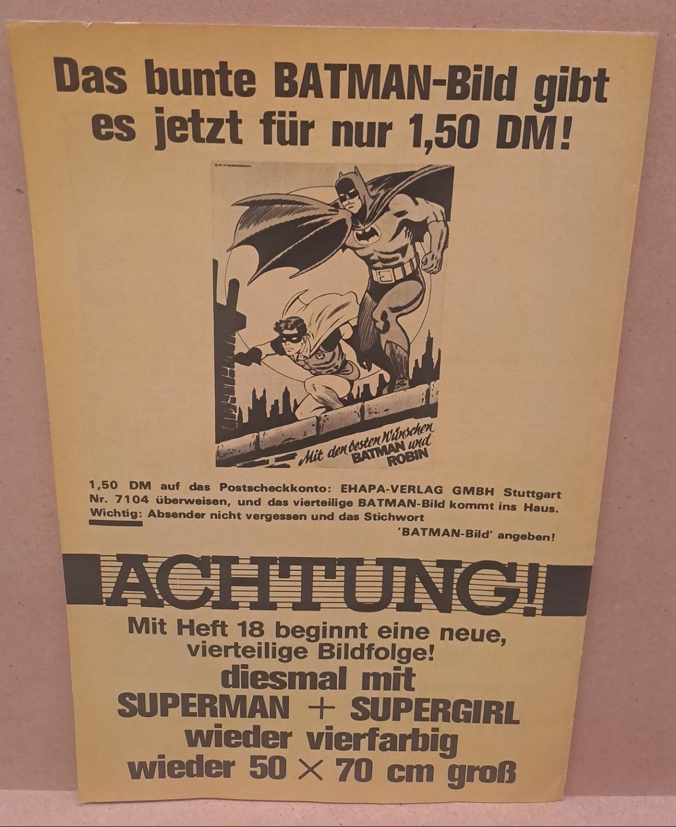 Superman und Batman Heft 16 / 1968