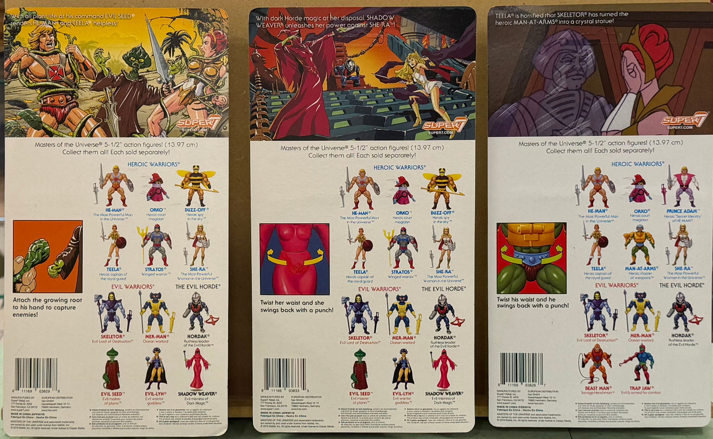 Masters of the Universe - Vintage Collection 22 Figures complete