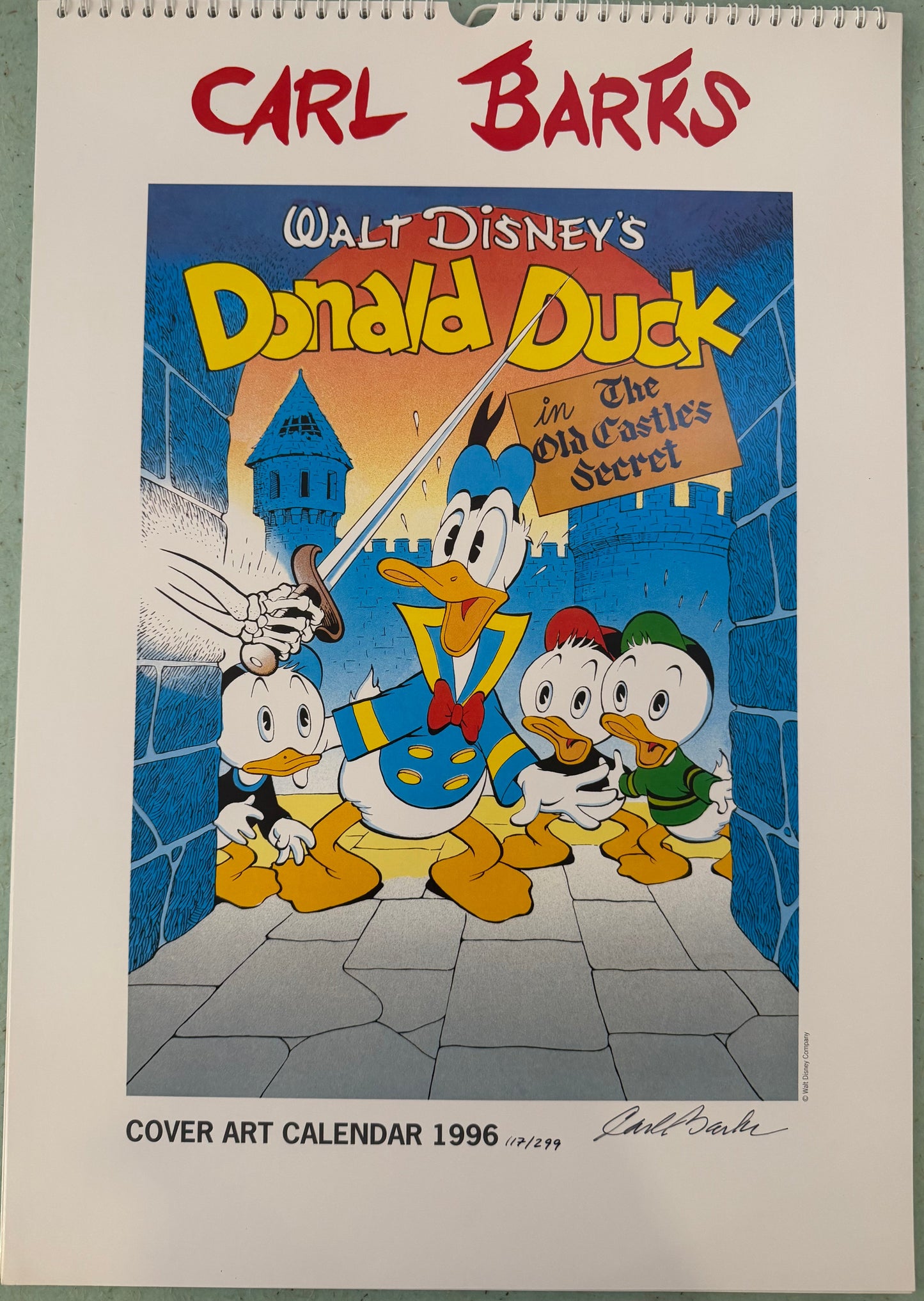 Carl Barks Cover Art Calendar 1996 signiert