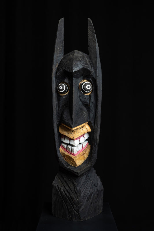 Holzskulptur "Brettman" von Hardy Kaiser