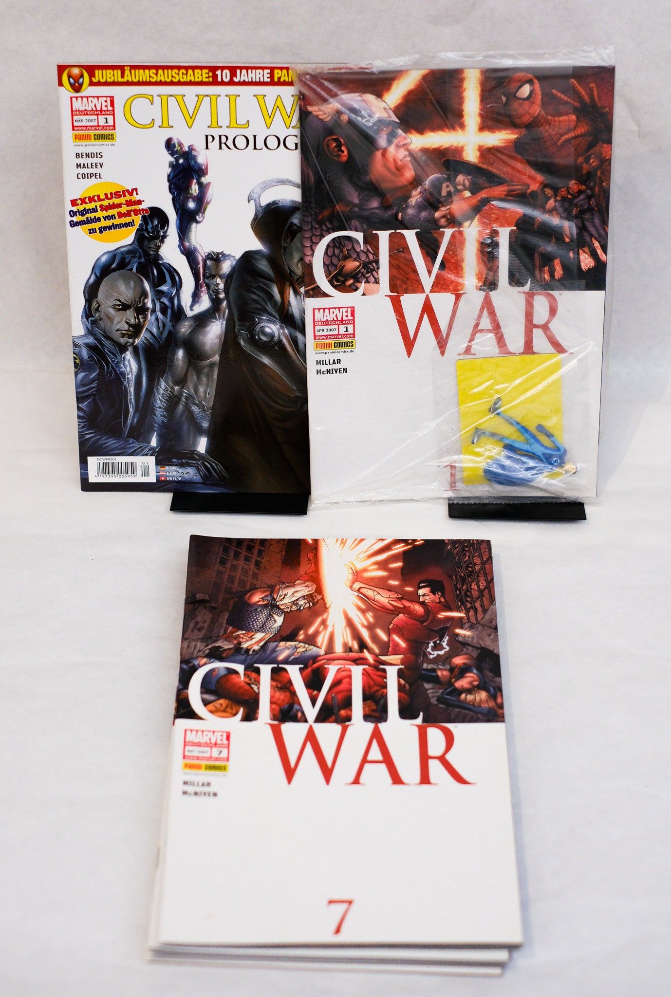 Civil War 1-7  komplett + Prolog + Heroclix Edition