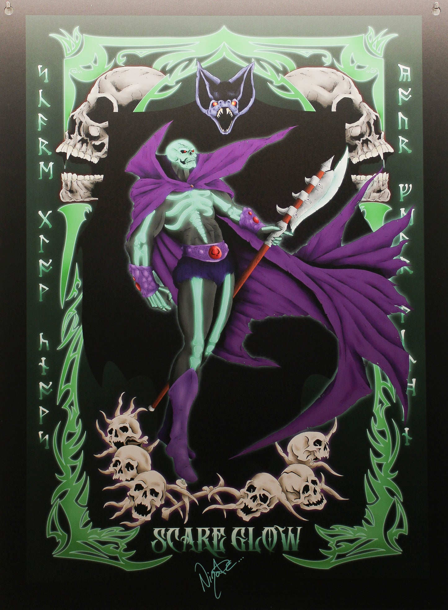 Masters of the Universe Exhibition Artwork: Scare Glow von Nino Ade