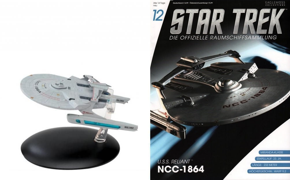 Star Trek Eaglemoss 12:  U.S.S. Reliant NCC-1864 OVP