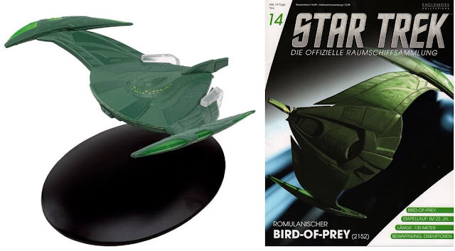 Star Trek Eaglemoss 14: Romulan Bird-of-Prey OVP
