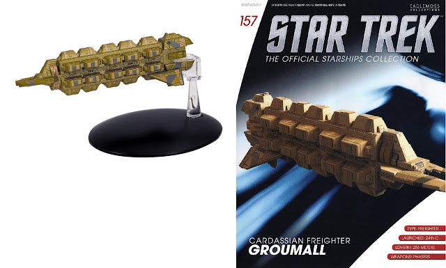 Star Trek Eaglemoss 157: Cardassianischer Frachter "Groumall" OVP