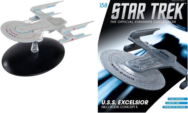 Star Trek Eaglemoss 158: U.S.S. Excelsior NCC-2000 (Nilo Rodis Konzep #2)OVP