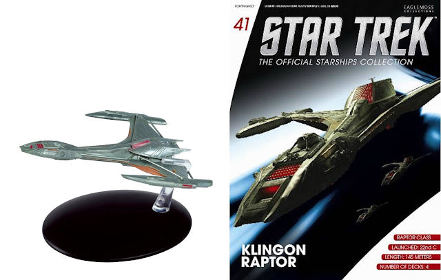 Star Trek Eaglemoss 41: Klingon Raptor-Class OVP