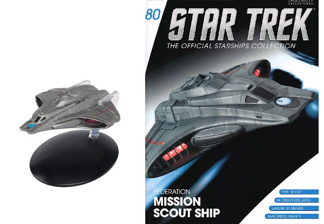 Star Trek Eaglemoss 80: Föderationsscoutschiff OVP