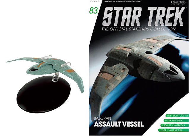 Star Trek Eaglemoss 83: Bajoranisches Kampfschiff OVP