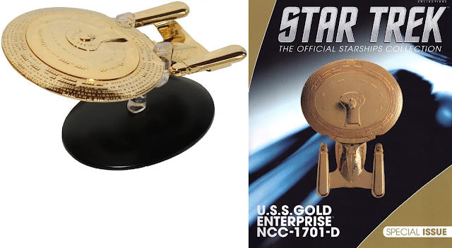 Star Trek Eaglemoss Sonder 20: Gold U.S.S. Enterprise NCC-1701-D OVP