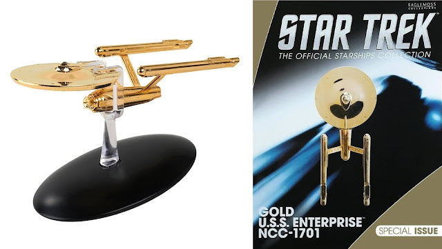 Star Trek Eaglemoss Sonder 23: Gold U.S.S. Enterprise NCC-1701 OVP