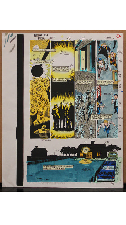 Punisher War Journal #48 Original Color Art Page