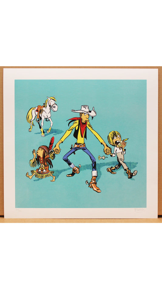 Blutch: Lucky Luke Couverture Digigraphie