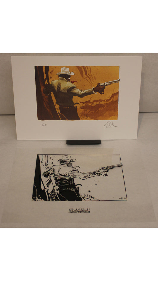 Giraud / Moebius Ex-libris Les Bleus De Raspoutine signiert