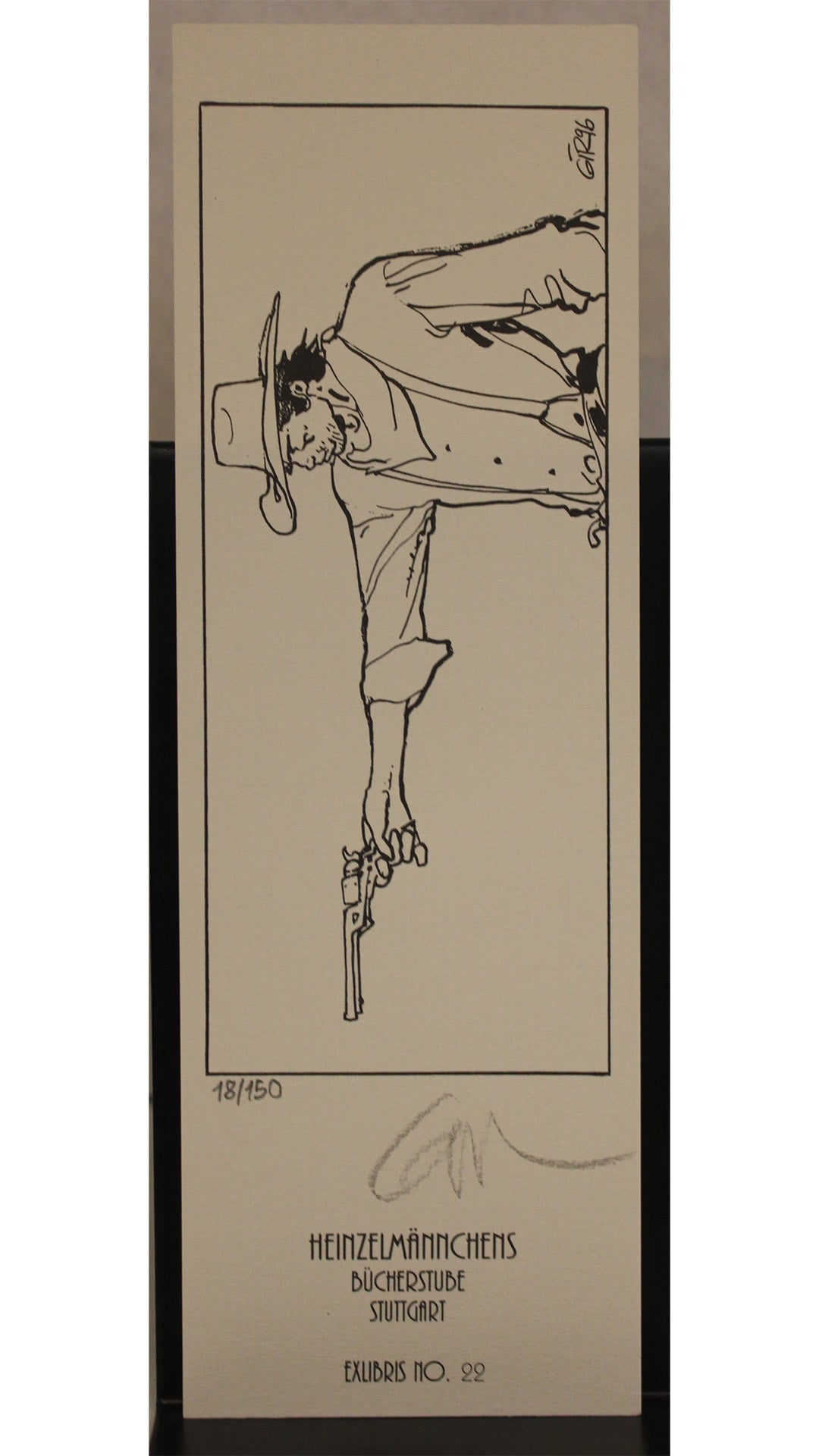 Giraud / Moebius Blueberry Ex-libris Heinzelmännchen signiert