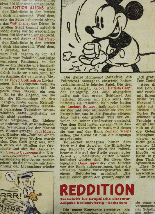 Reddition 43 - Dossier Disney-Comics - mit Beilage von Taliaferro
