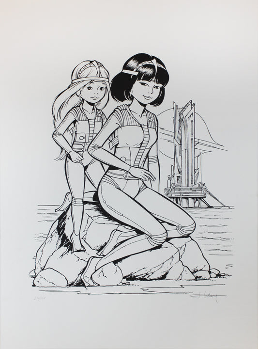 Roger Leloup: Yoko Tsuno Wonderland Kunstdruck signiert und nummeriert