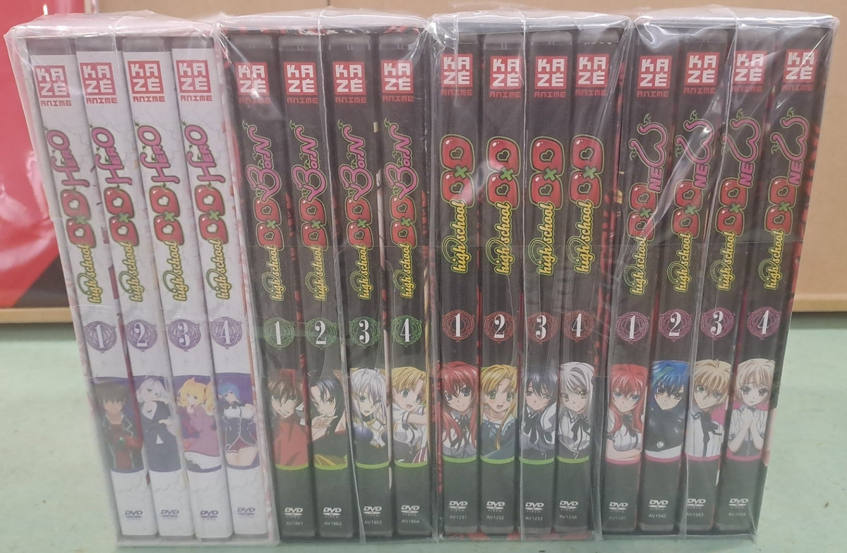 Highschool DxD Staffeln 1-4 komplett auf 16 DVDs