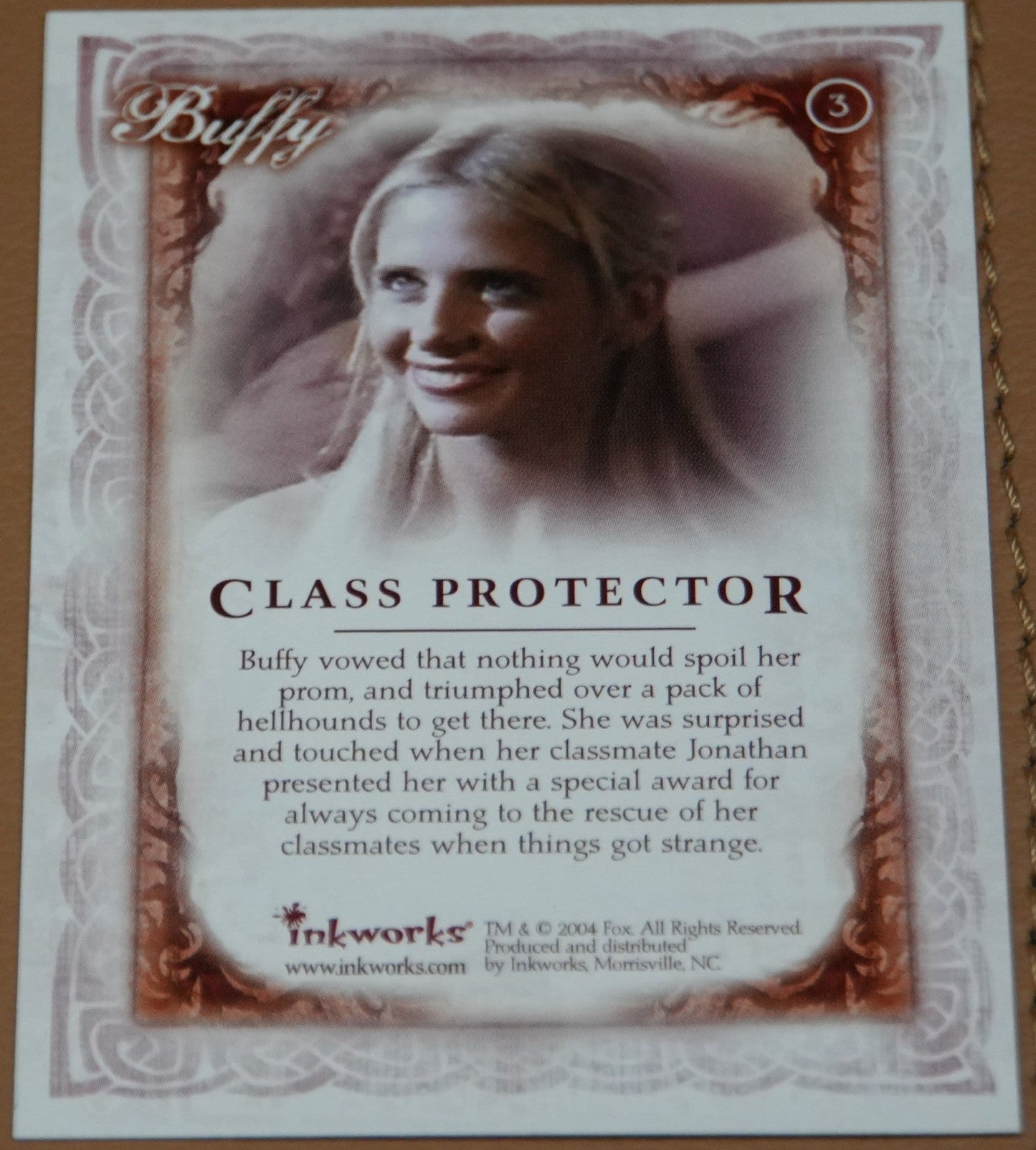 Autographed Trading Card: Sarah Michelle Gellar