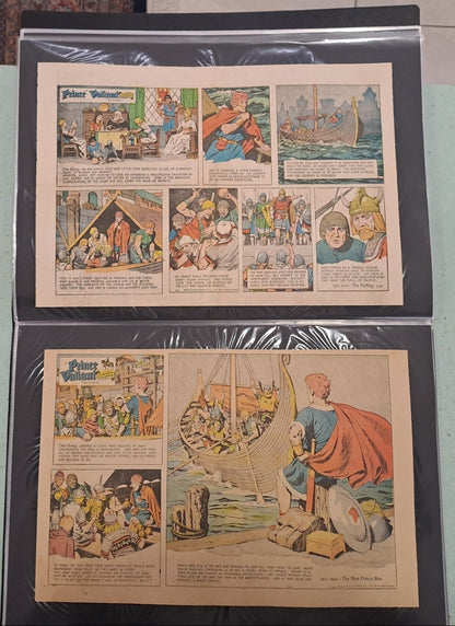 Prinz Eisenherz - Prince Valiant Original Zeitungsseiten - 1973 komplett
