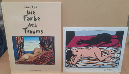 Jacques Loustal: Die Farbe des Traums VZA mit signiertem Druck