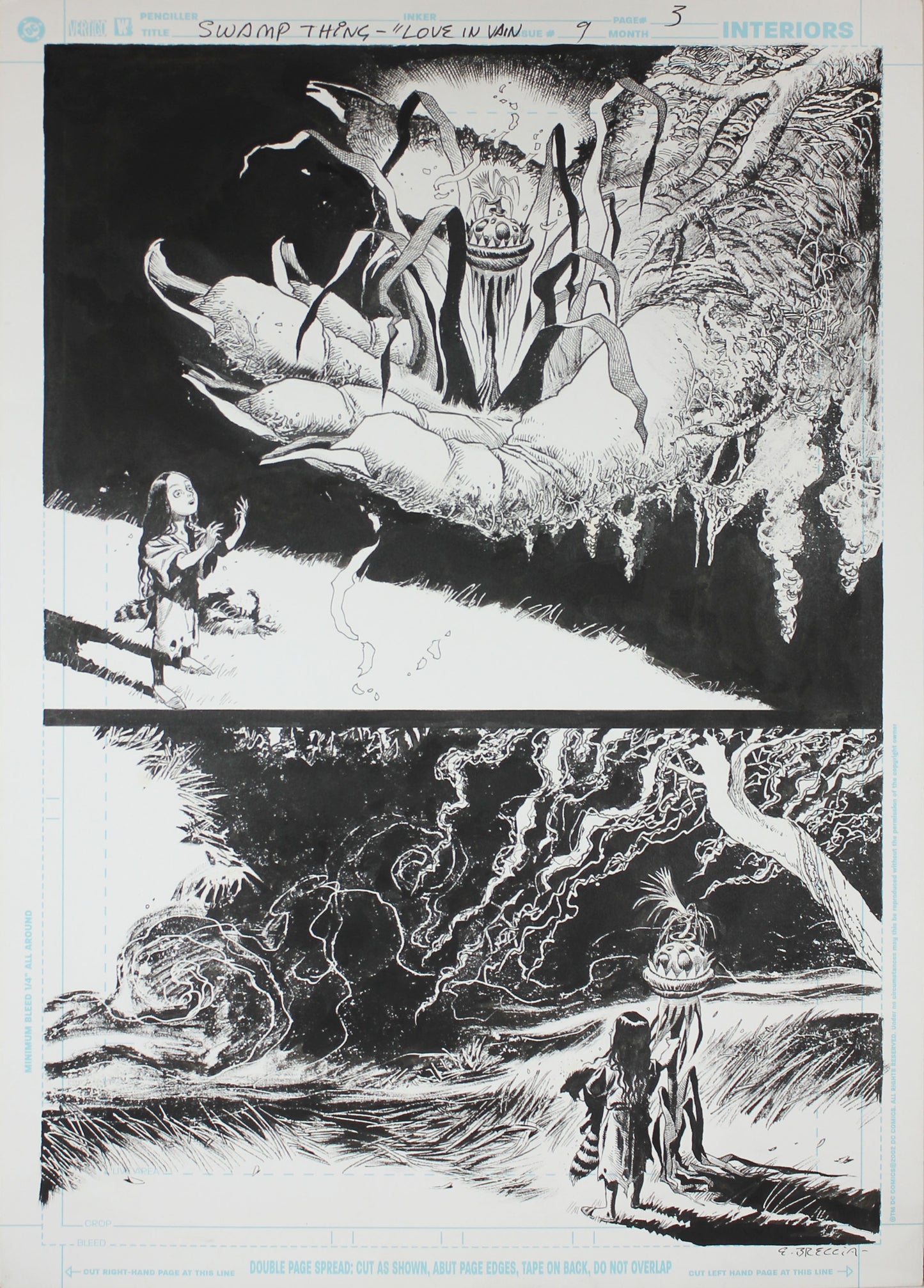 Swamp Thing - Love In Vain #9 Originalseite 3 - Enrique Breccia