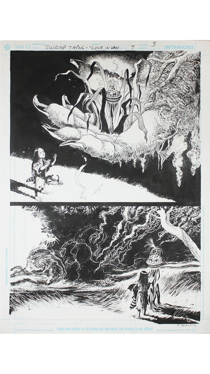 Swamp Thing - Love In Vain #9 Originalseite 3 - Enrique Breccia