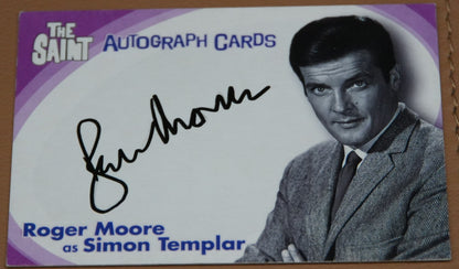 Autographed Trading Card: Roger Moore