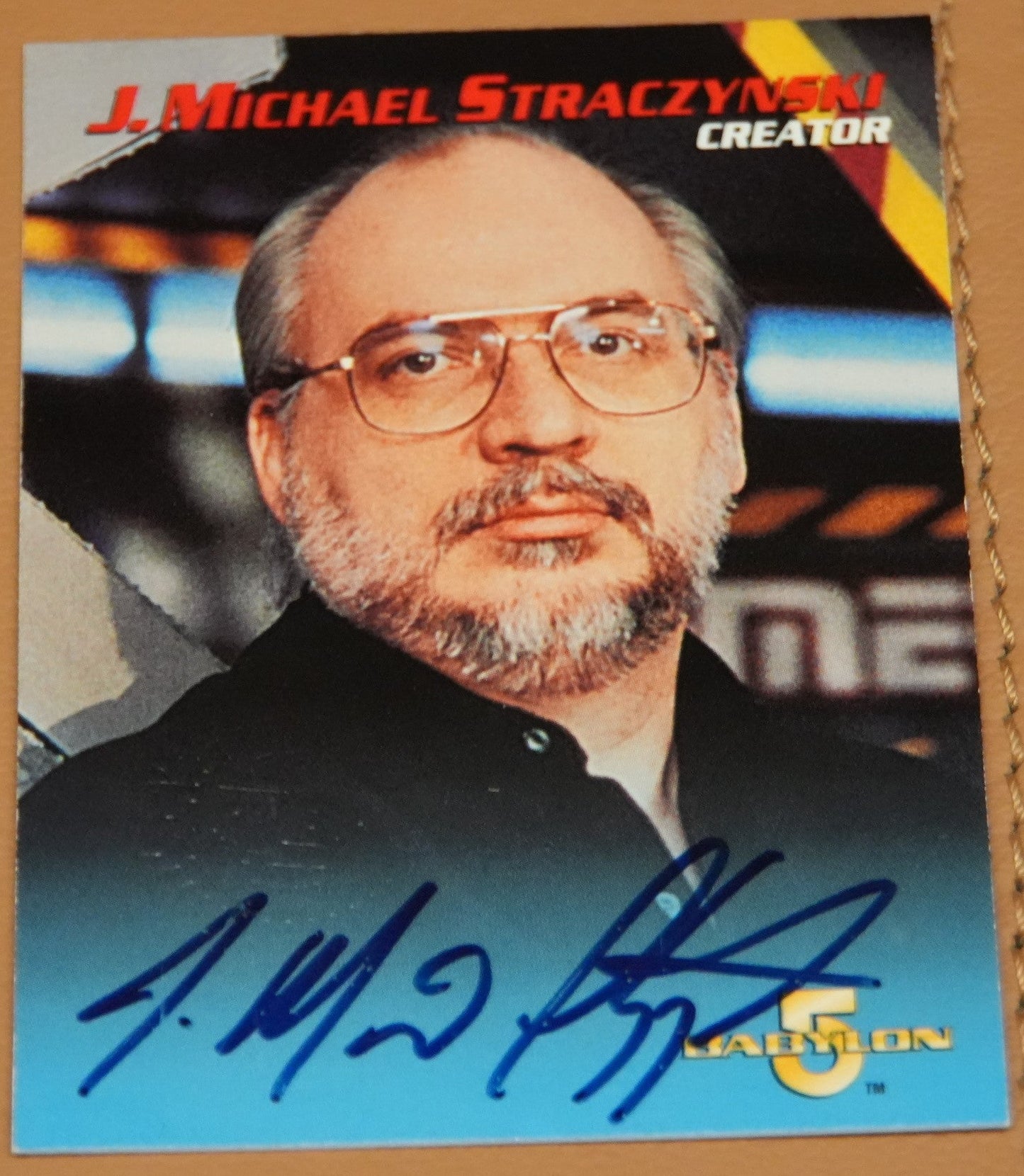 Babylon 5 Autographed Trading Card: J. Michael Straczynski