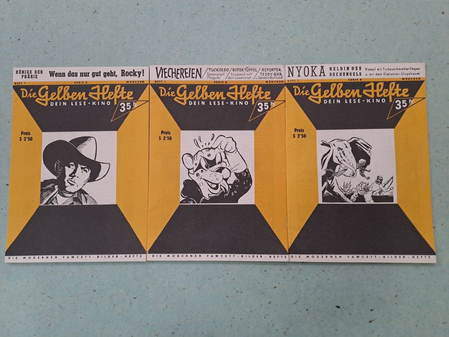 Die gelben Hefte 1-3 komplett