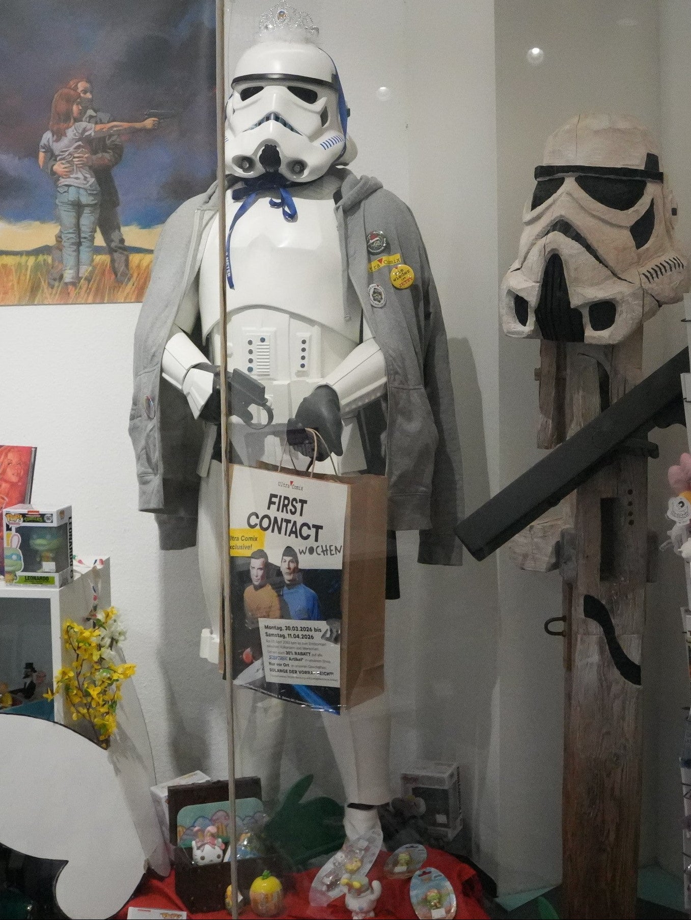 Holzskulptur "Kantiger Trooper" von Hardy Kaiser