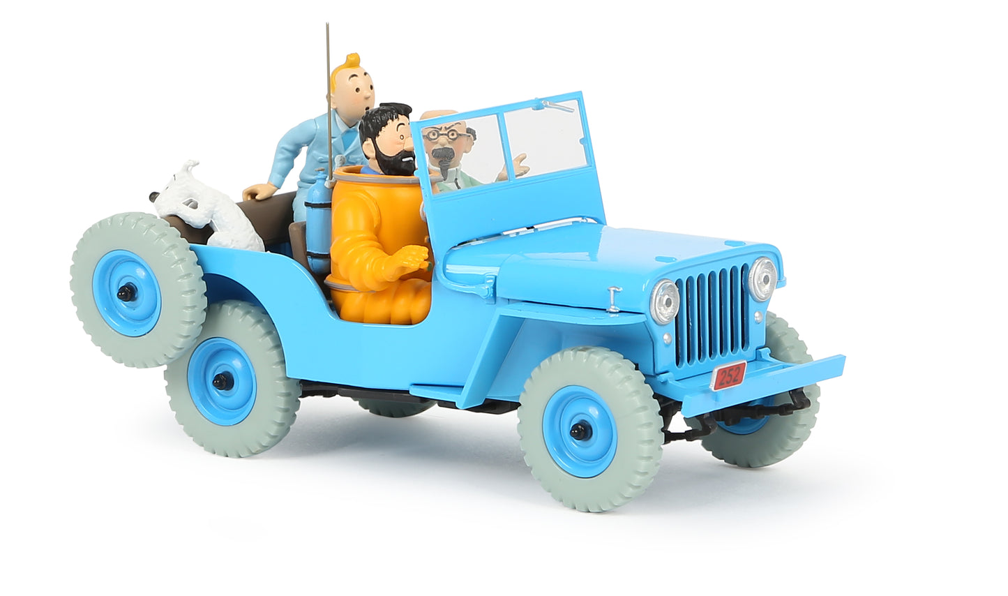 Tim & Struppi Fahrzeug #04: Blue Willys CJ2A