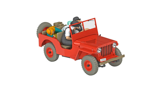 Tim & Struppi Fahrzeug #06: Red Jeep Willys