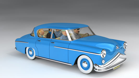Tim & Struppi Fahrzeug #34: Auto des Dolmetschers (blau)