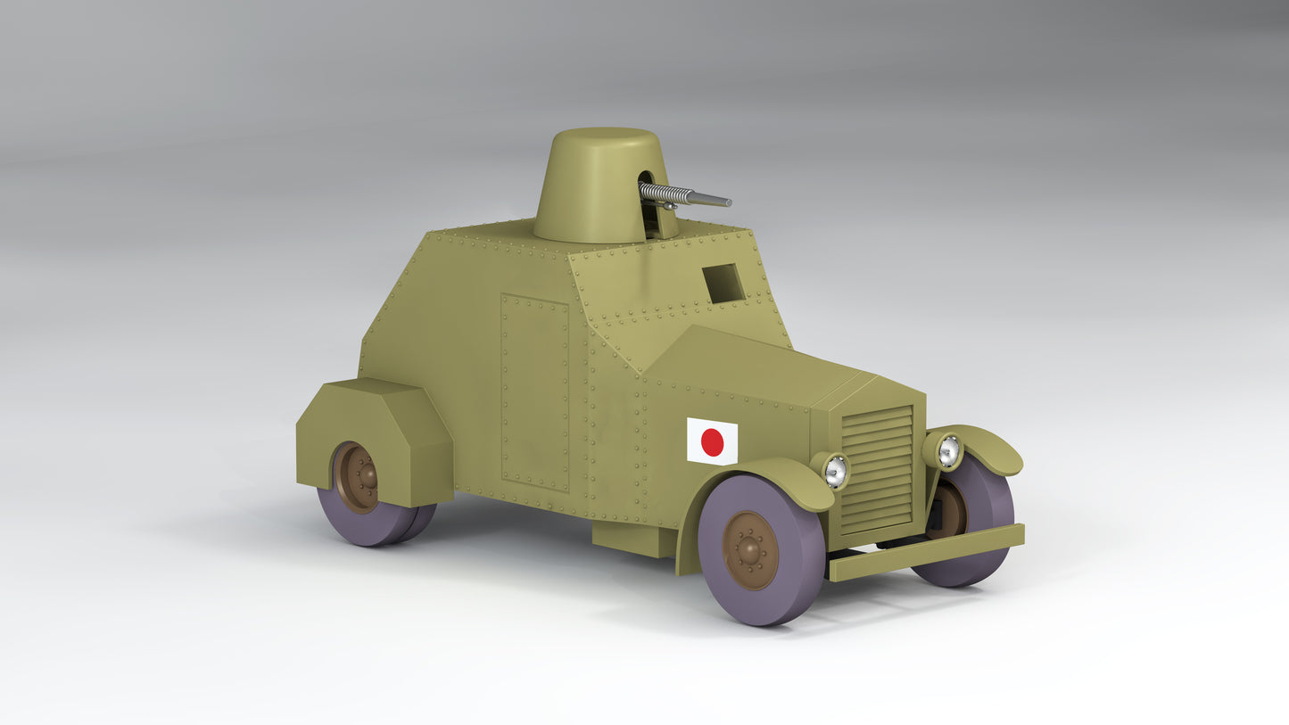 Tim & Struppi Fahrzeug #42: Japanischer Panzerwagen