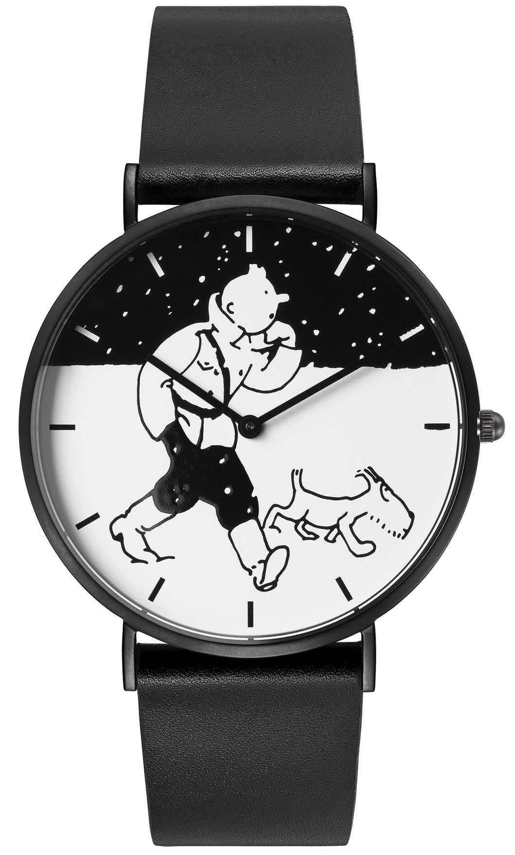 Tim und Struppi Armbanduhr Soviet Classic Snow schwarz S