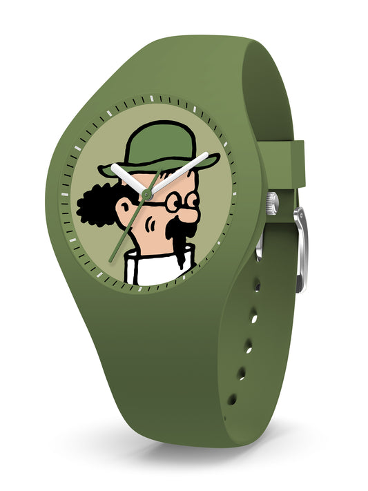 Tim und Struppi Armbanduhr Bienlein Sport Skin grün L