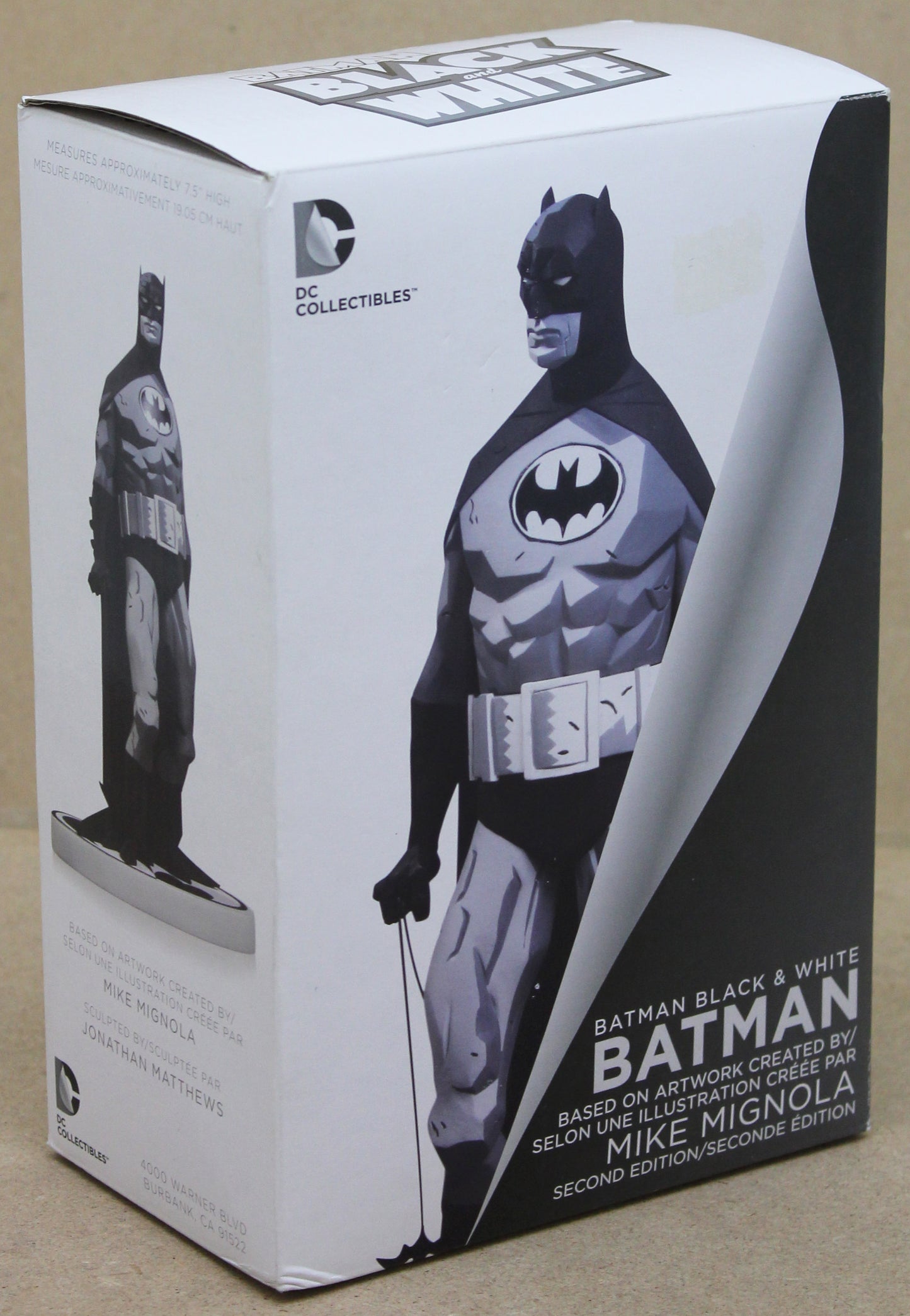 Batman Statue Black and White by Mike Mignola