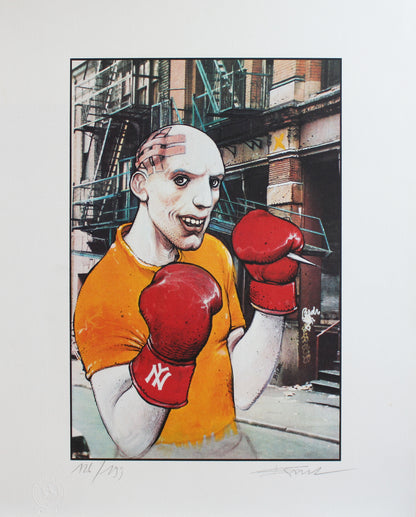Enki Bilal - NY "Boxer" () Serigraphie