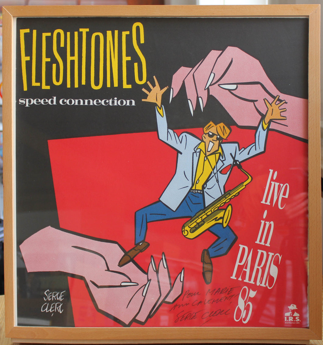 Fleshtones Speed Connection - Poster signiert von Serge Clerc