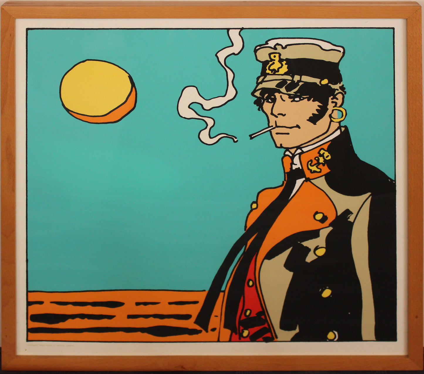 Corto Maltese la cigarette - Siebdruck, Hugo Pratt