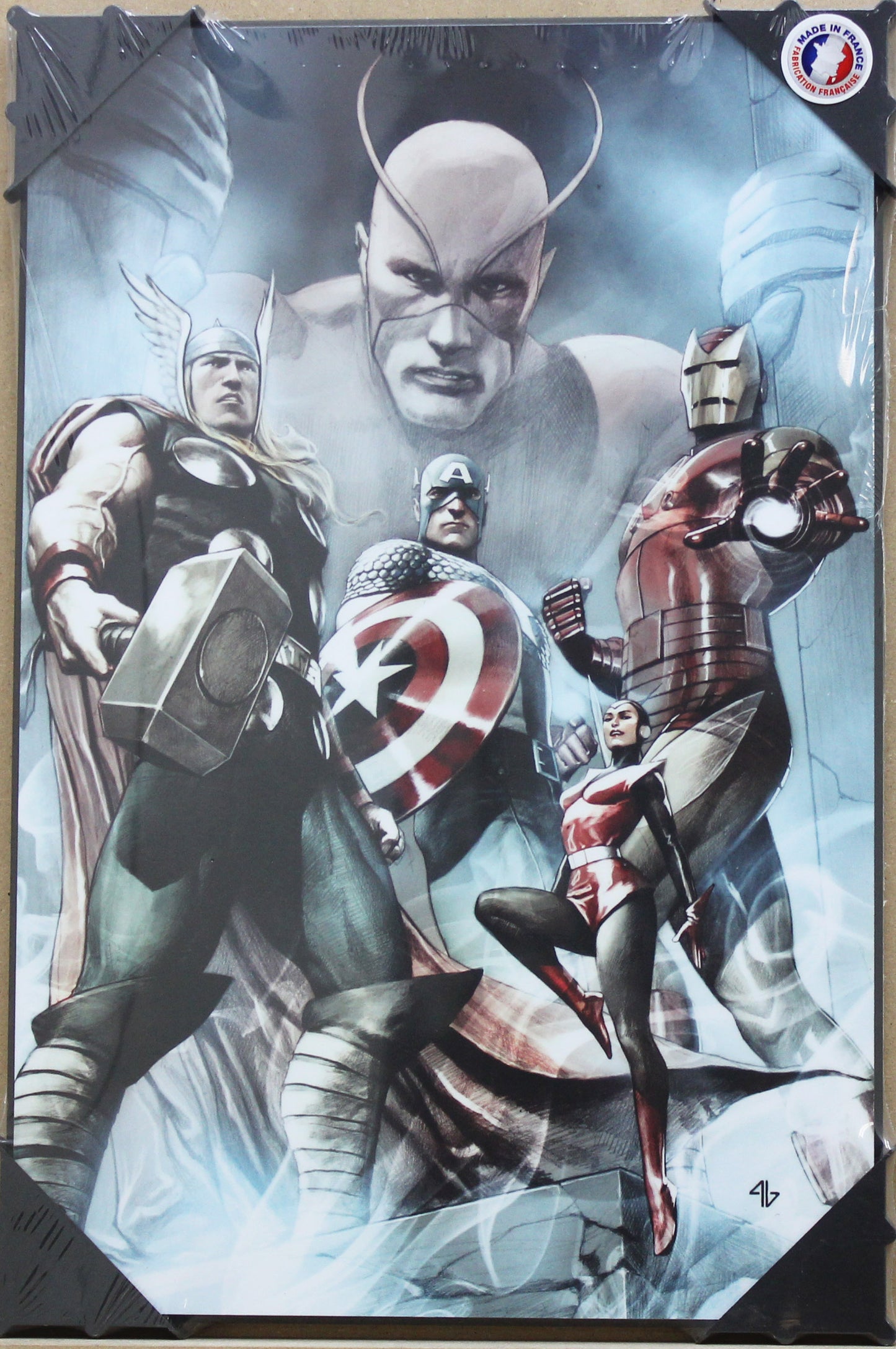 Marvel Holzdruck: Captain America Hail Hydra 2 S