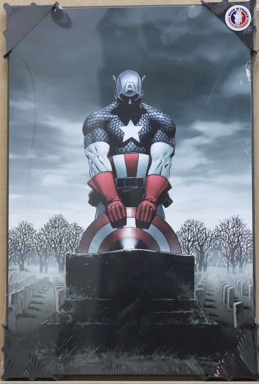 Marvel Holzdruck: Captain America S